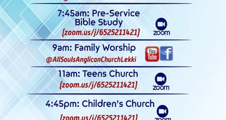 All Souls Church Lekki - Trinity 2 21st June 2020