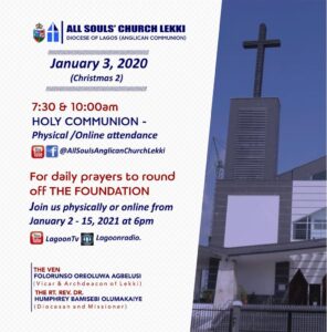 First Sunday of the year 2021 flyer